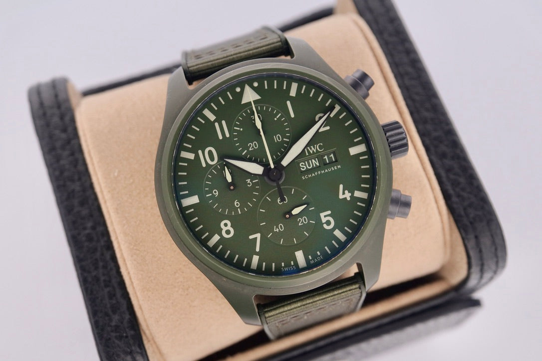 Men's IWC Pilot’s Watch Chronograph TOP GUN Edition "Woodland"