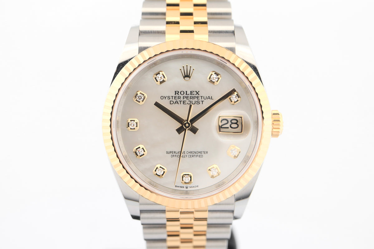 Rolex Datejust 36 Mother of Pearl Diamond Dial (2026)