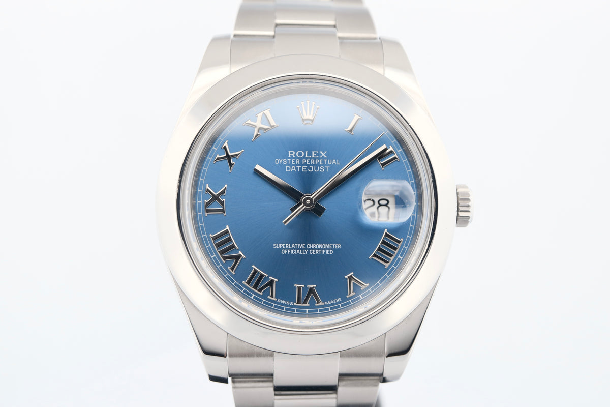 Rolex Datejust ll Blue Dial Roman Numerals (2016)