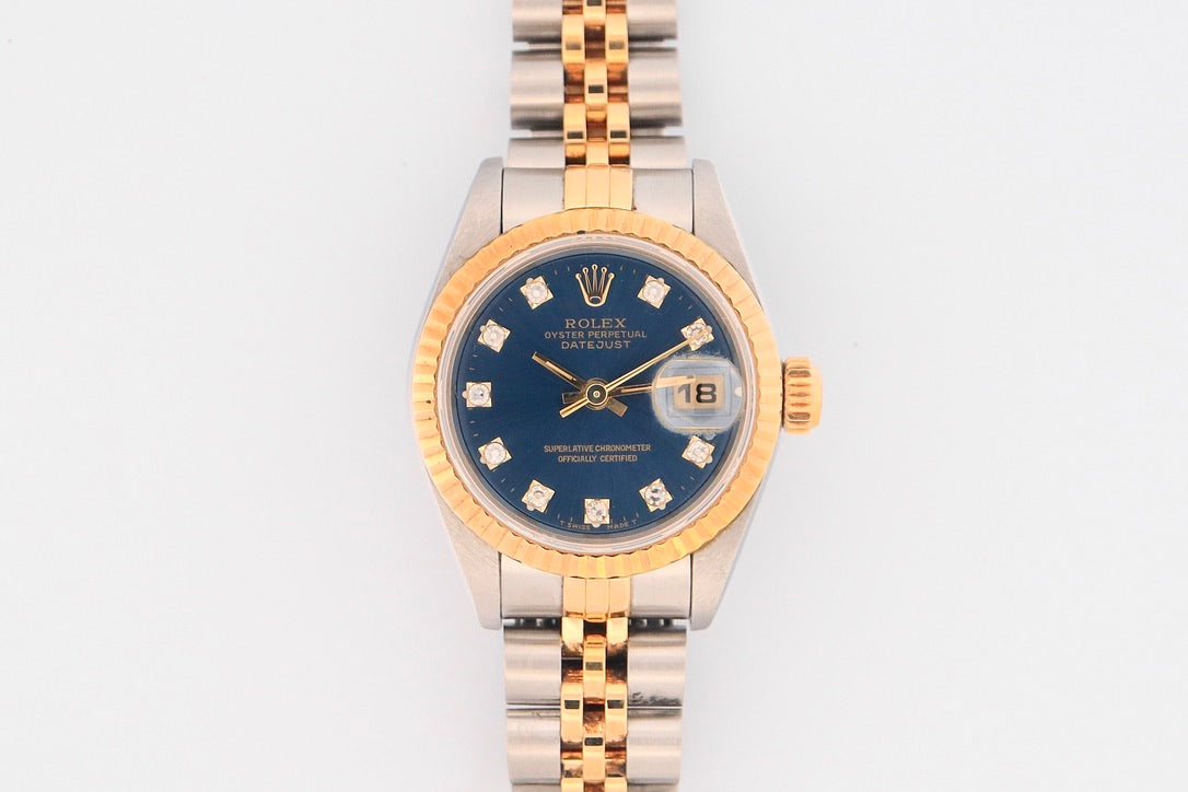 Vintage Rolex Datejust 26 - Rare Blue Diamond Dial
