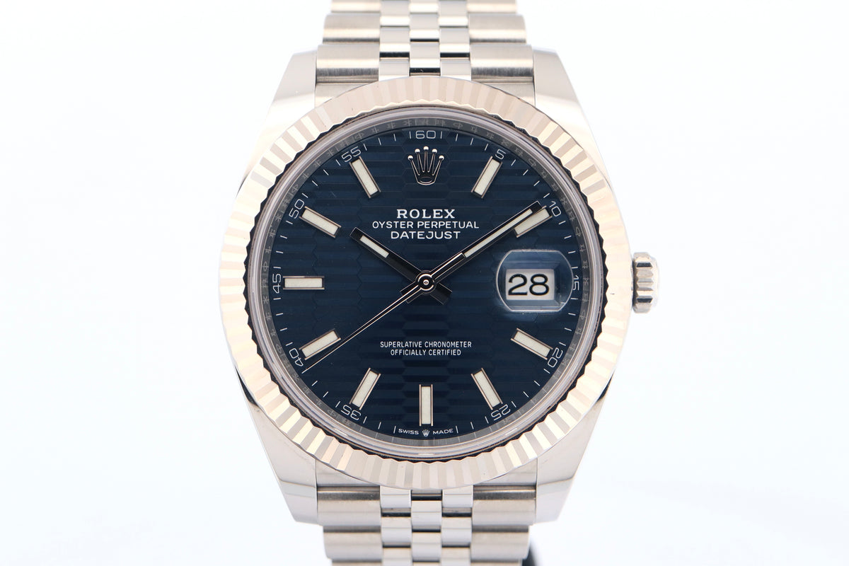 Rolex Datejust 41 Blue Motif - Rare Dial (2022)