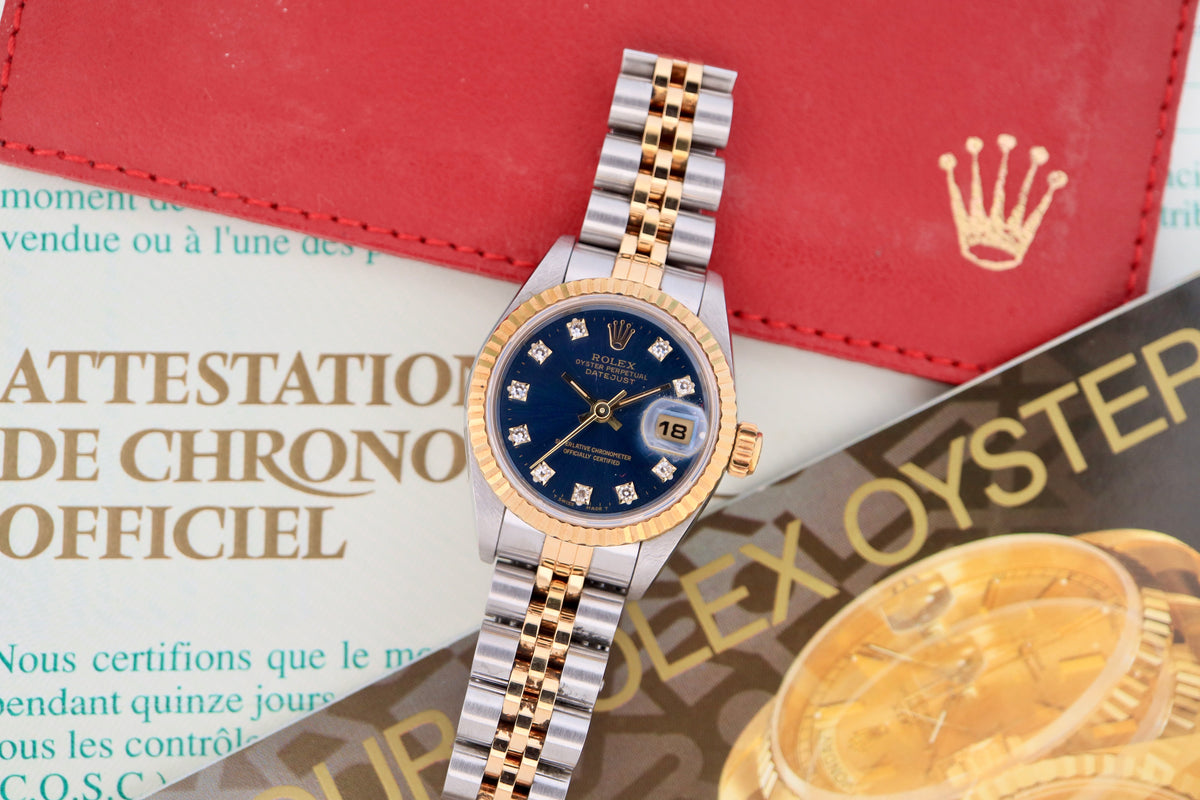 Rolex Datejust 26 Blue Diamond Dial - Rare (1994)