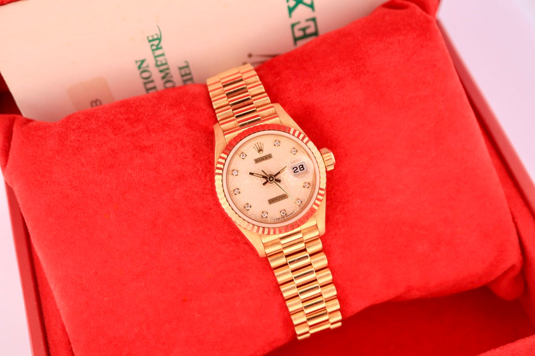 Rolex Datejust 26 - 18ct Yellow Gold Diamond Dial