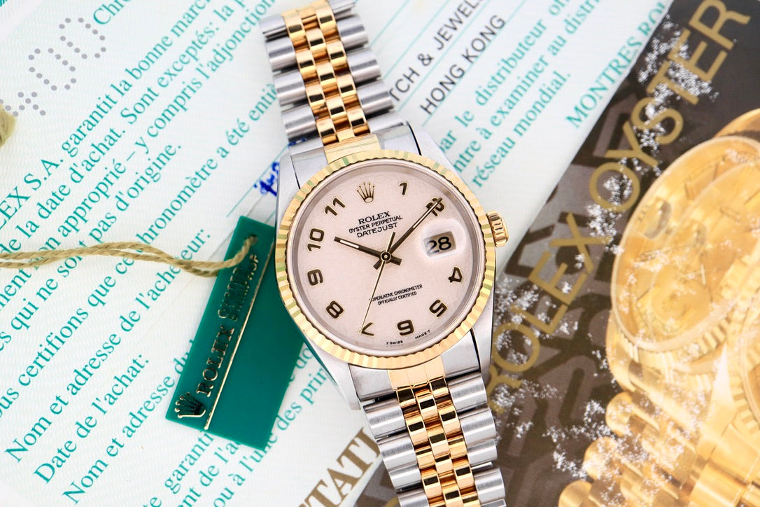 Rolex Datejust 36 Rare Ivory Jubilee Dial