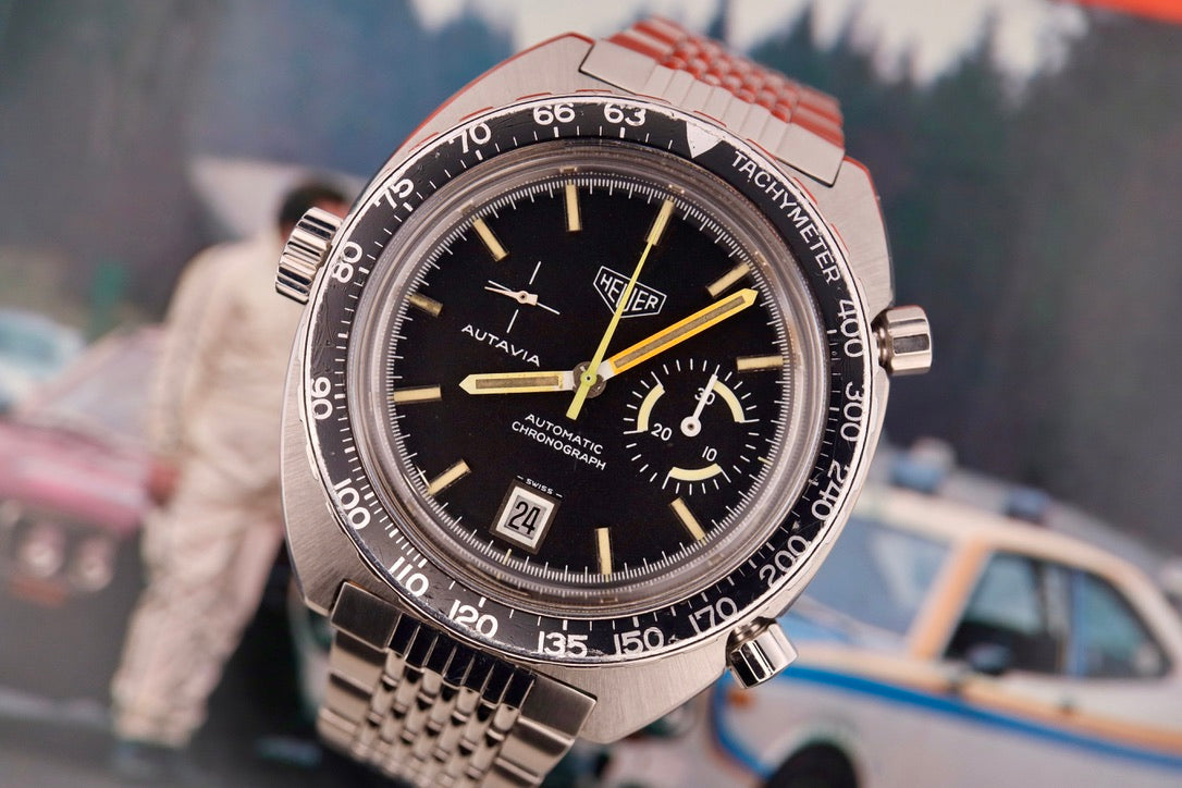 Vintage Heuer Autavia "Orange Boy"
