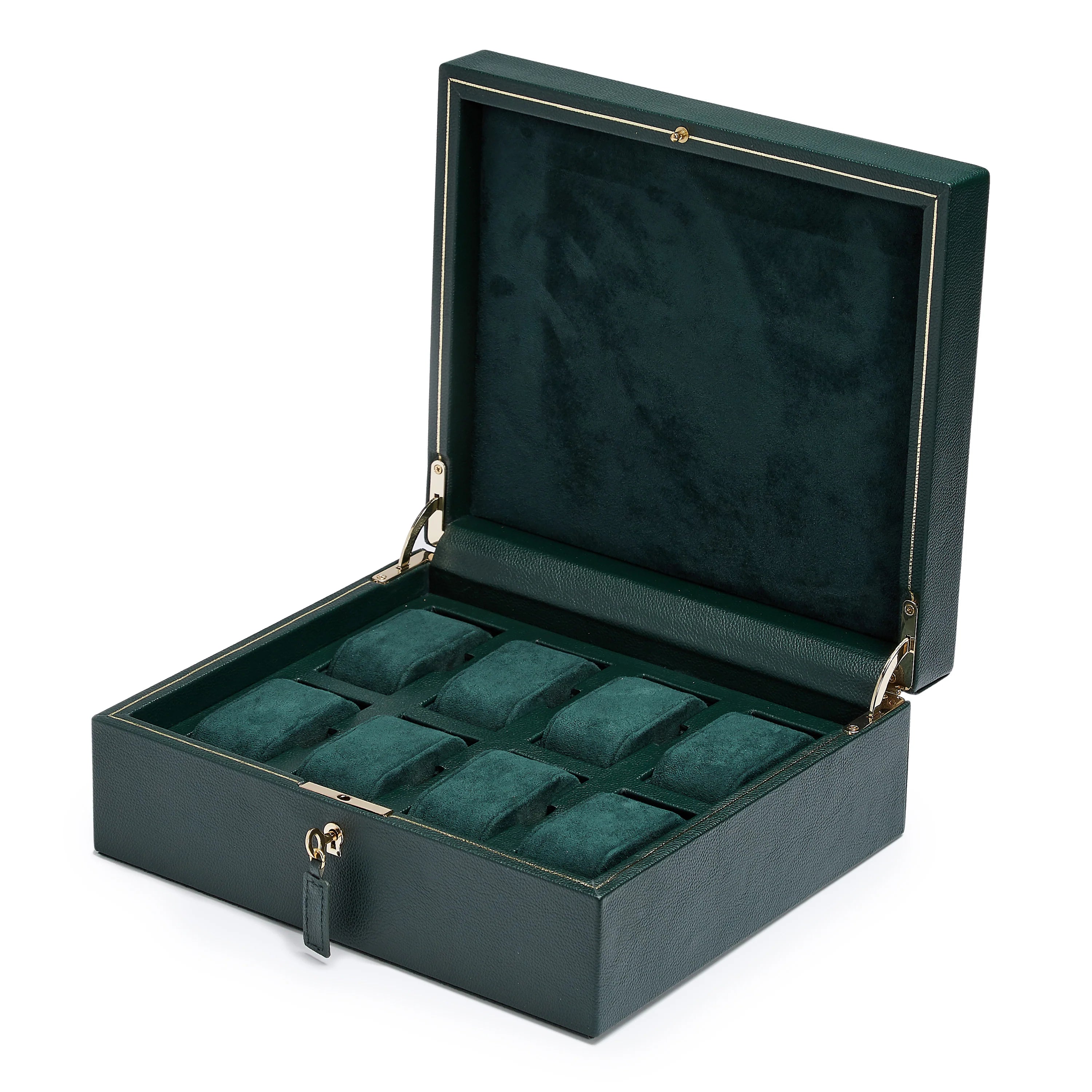 WOLF - British Racing Green 8pc Watch Box