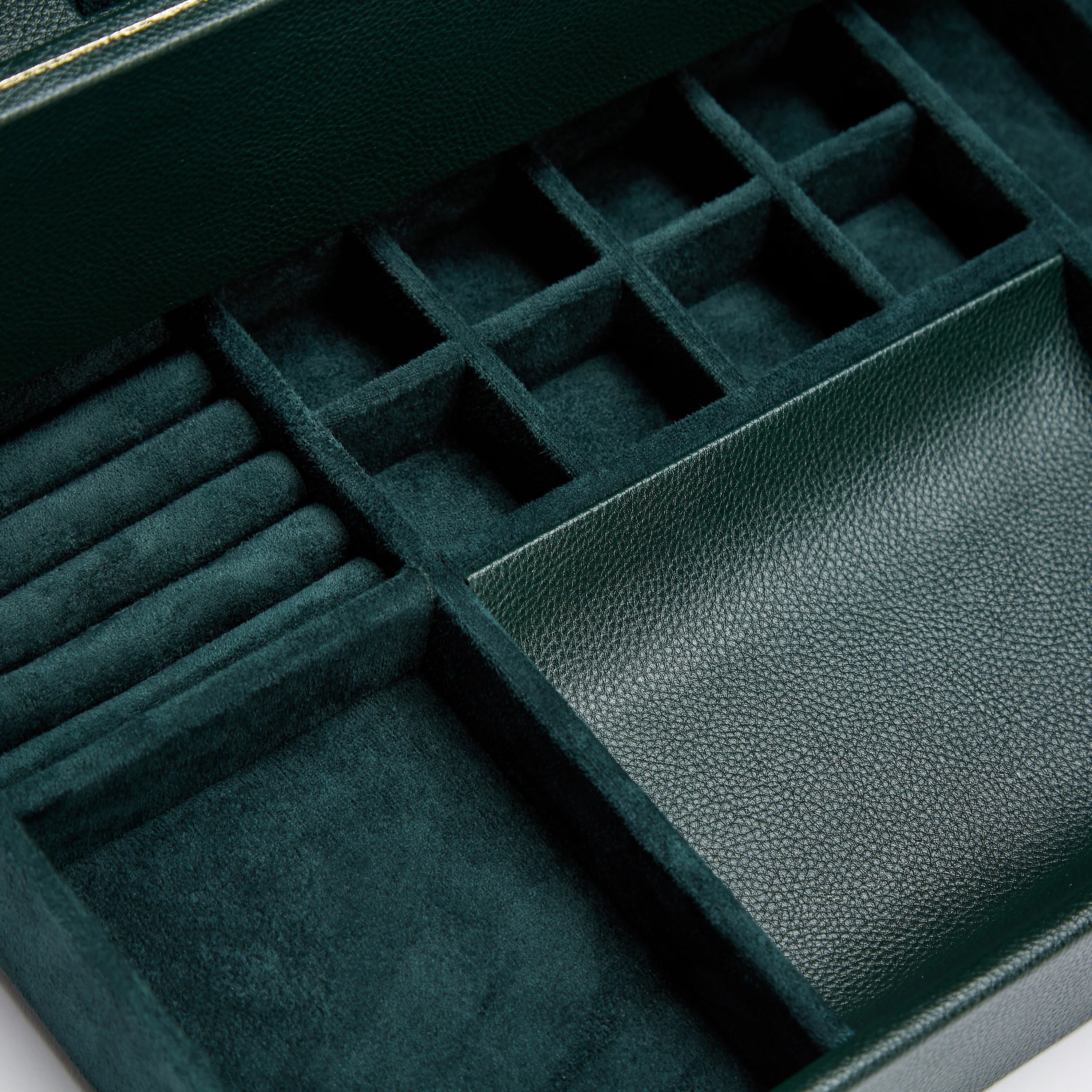 WOLF - British Racing Green 10p Watch Box + Drawer