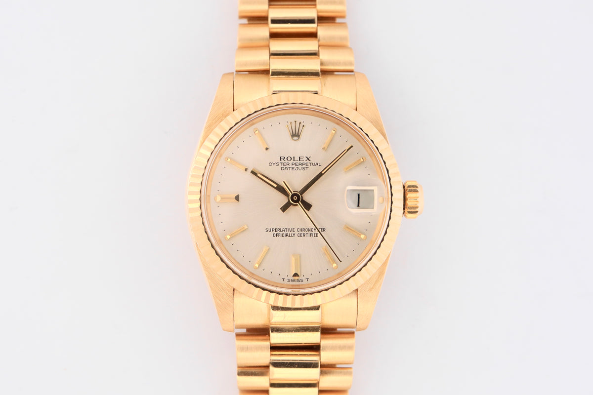 Vintage Rolex Datejust 31 in Yellow Gold (1982)