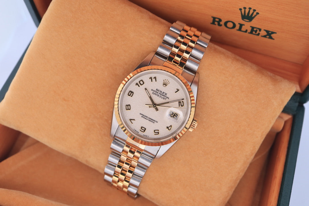 Rolex Datejust 36 Rare Ivory Jubilee Dial